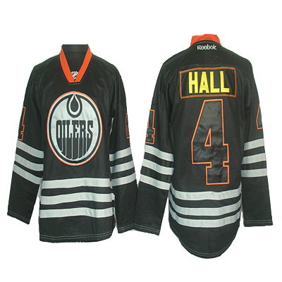 Brand Edmonton Oilers 4 Taylor Hall Black Ice NHL Hockey Jersey-2012 New